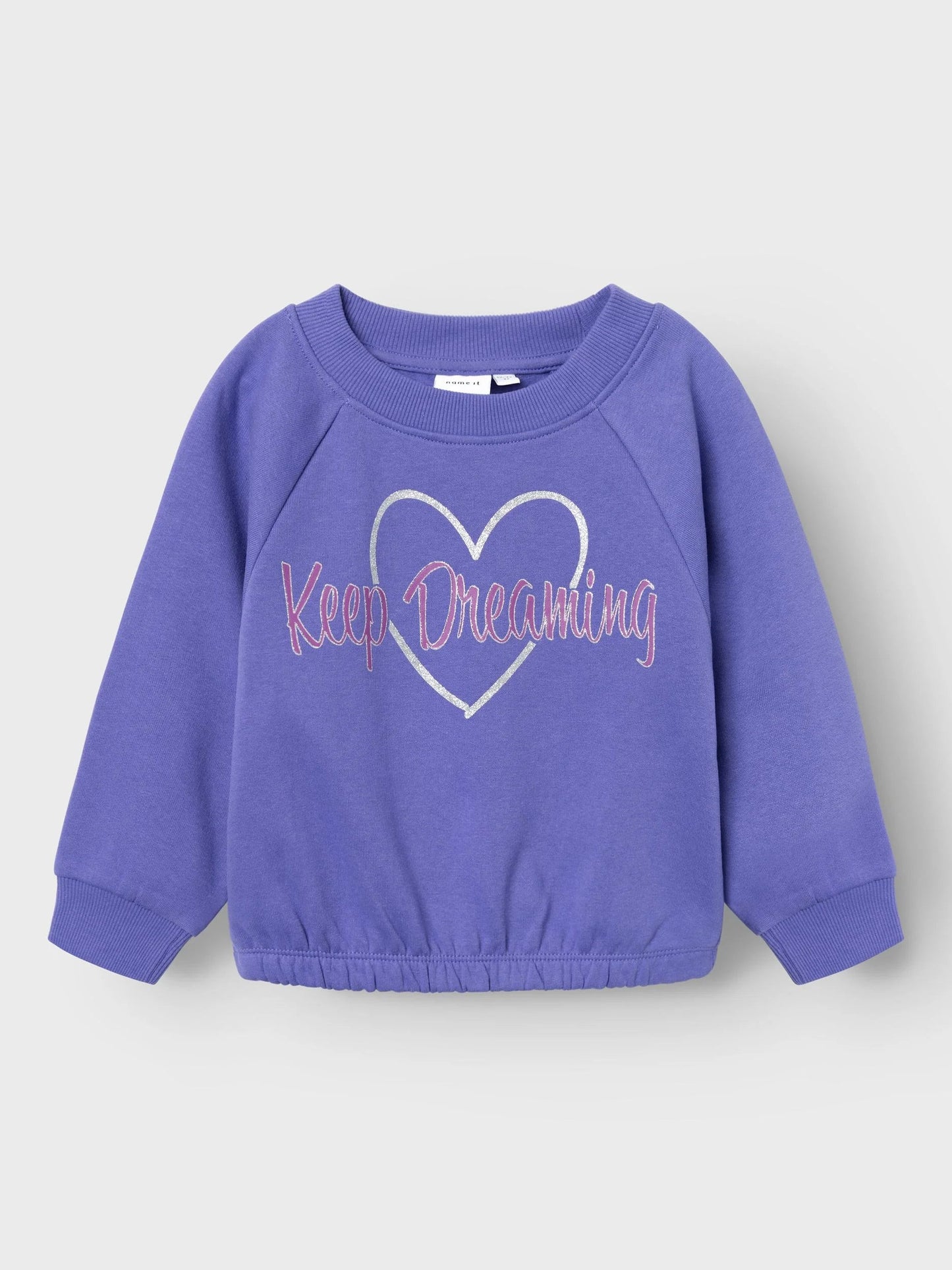 Name it Sweatshirt mit Glitzerherz