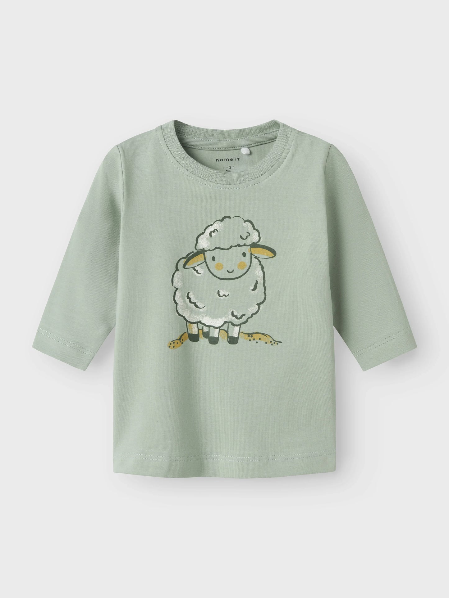 Name it Langarmshirt mit Schäfchenprint aus Bio-Baumwolle