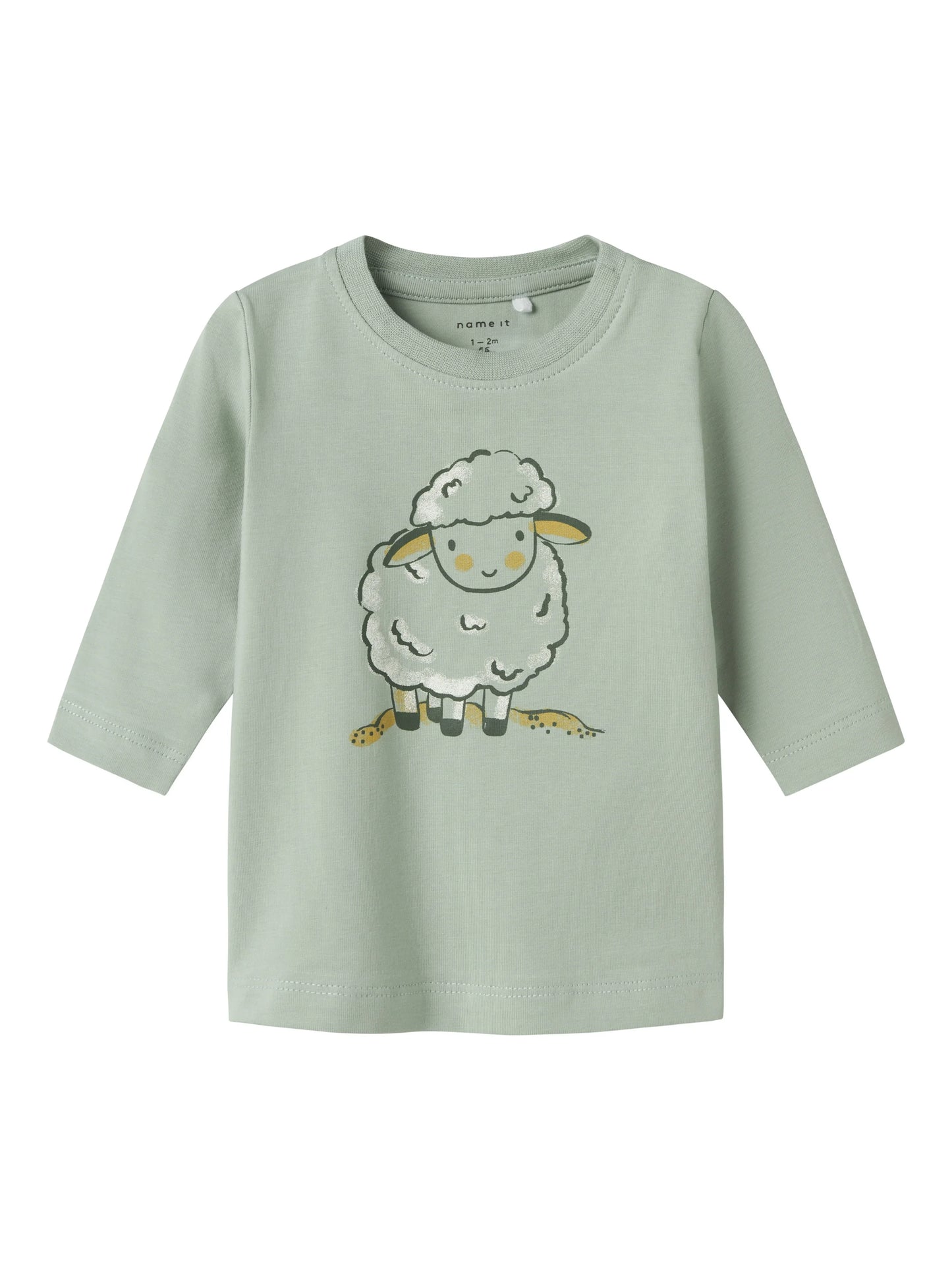 Name it Langarmshirt mit Schäfchenprint aus Bio-Baumwolle