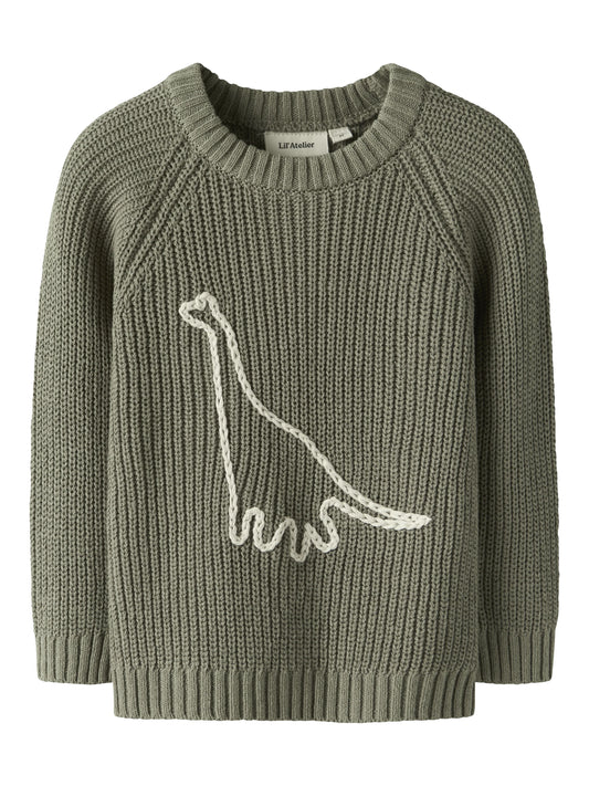 Lil'Atelier Strickpullover mit Dino