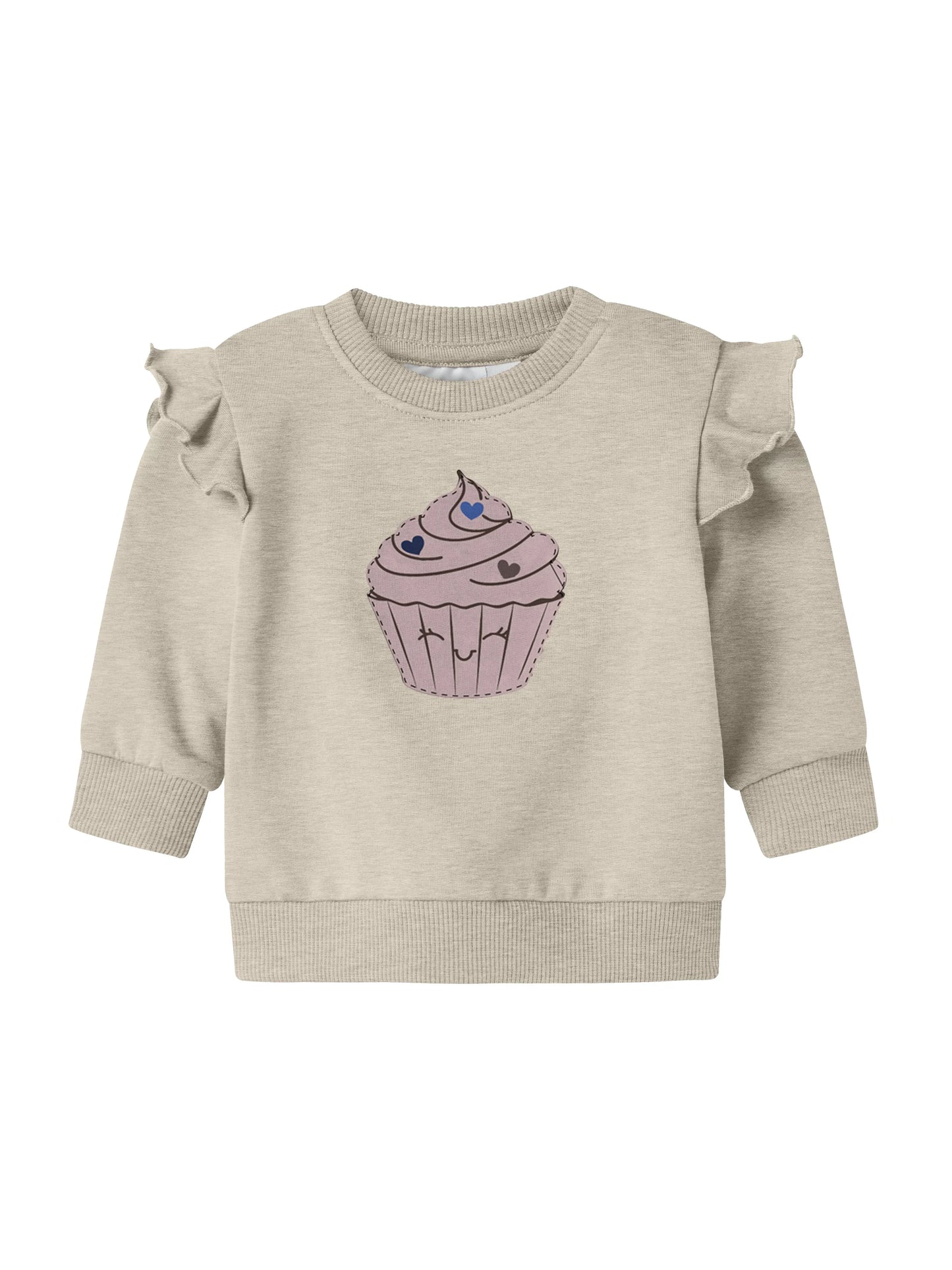 Name it Sweatshirt mit Cupcake-Applikation