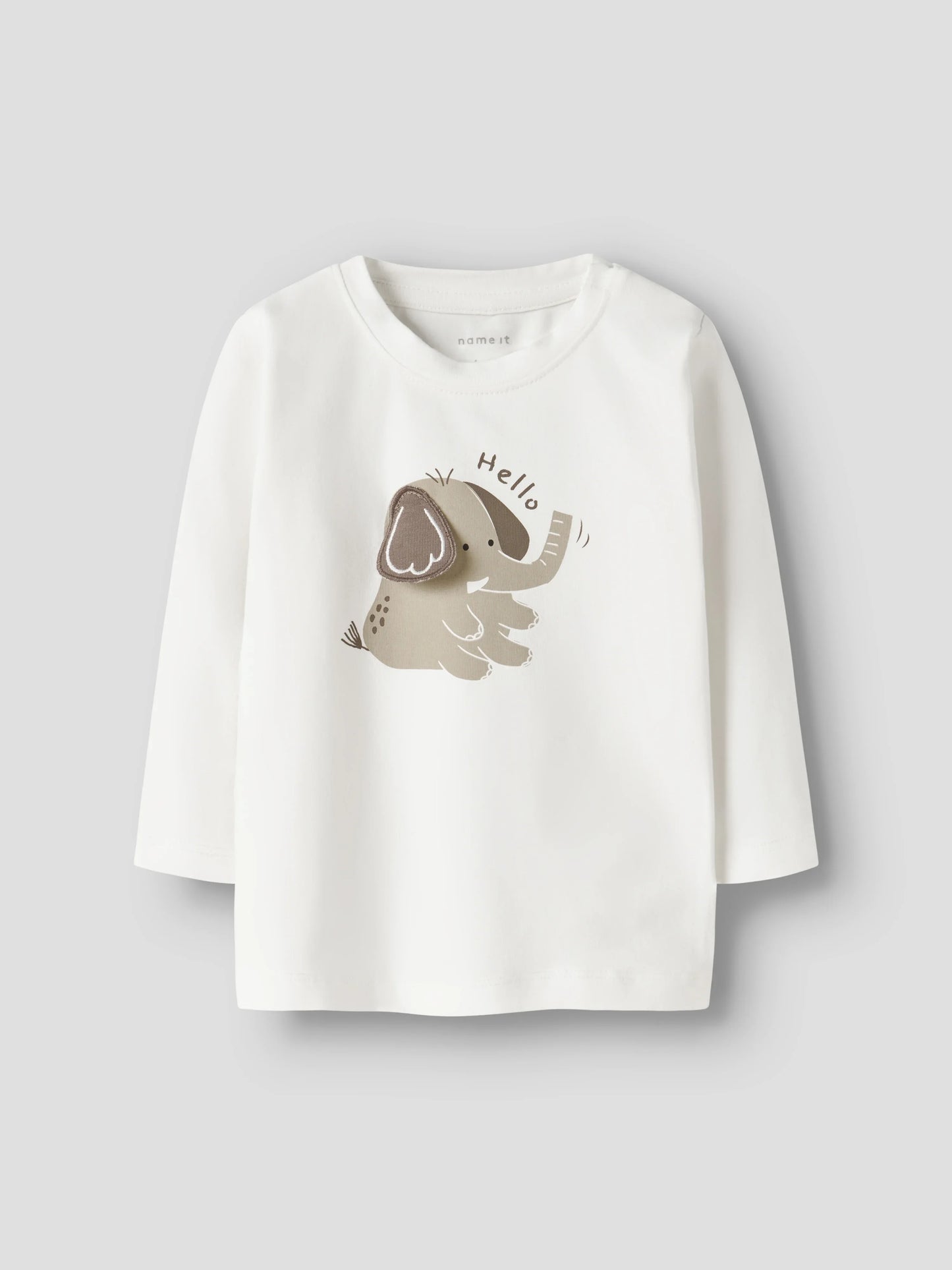 Name it Langarmshirt mit Elefant aus Bio-Baumwolle