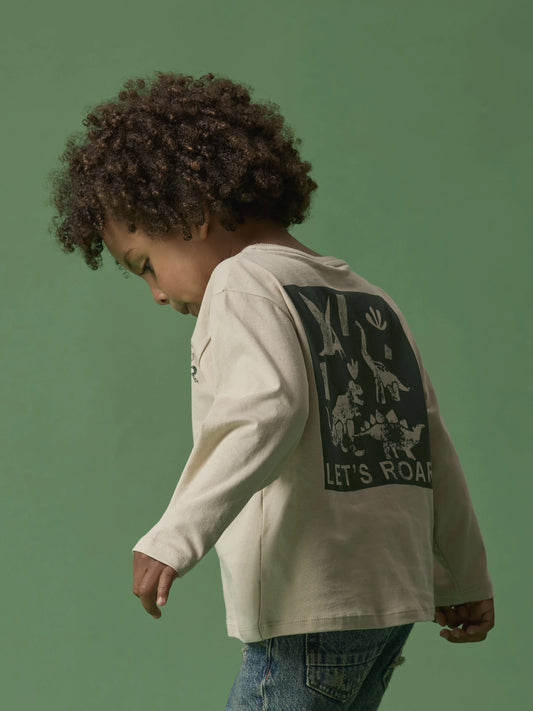 Name it Langarmshirt mit Dino-Rückenprint