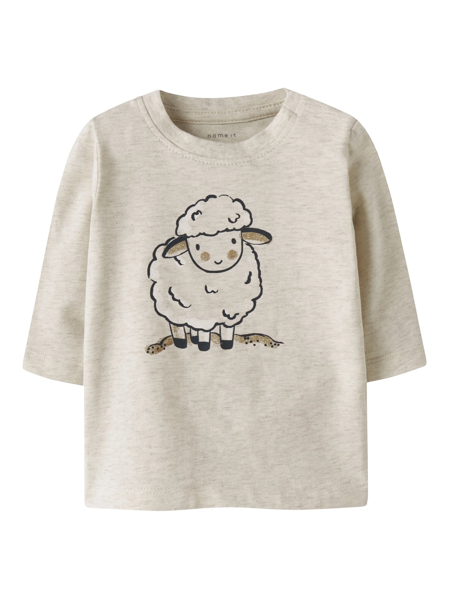 Name it Langarmshirt mit Schäfchenprint aus Bio-Baumwolle