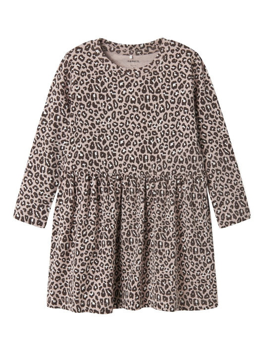 Name it Kleid mit Leoprint aus Bio-Baumwolle
