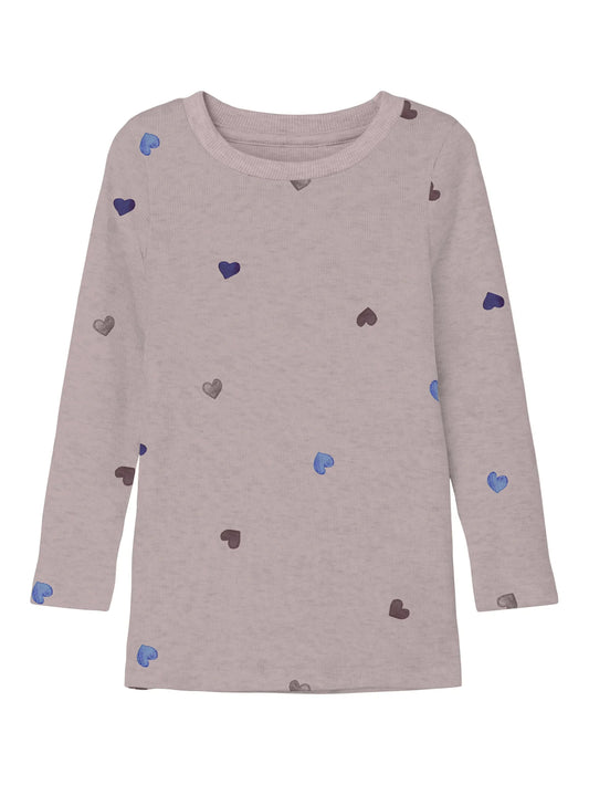 Name it Langarmshirt mit Herzchenprint