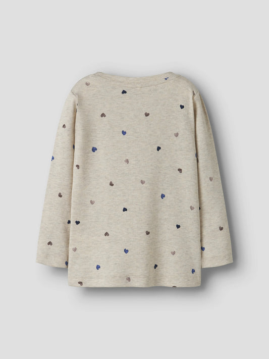 Name it Langarmshirt mit Herzchenprint