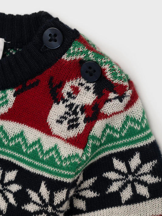 Name it Weihnachtsstrickpullover aus Baumwolle