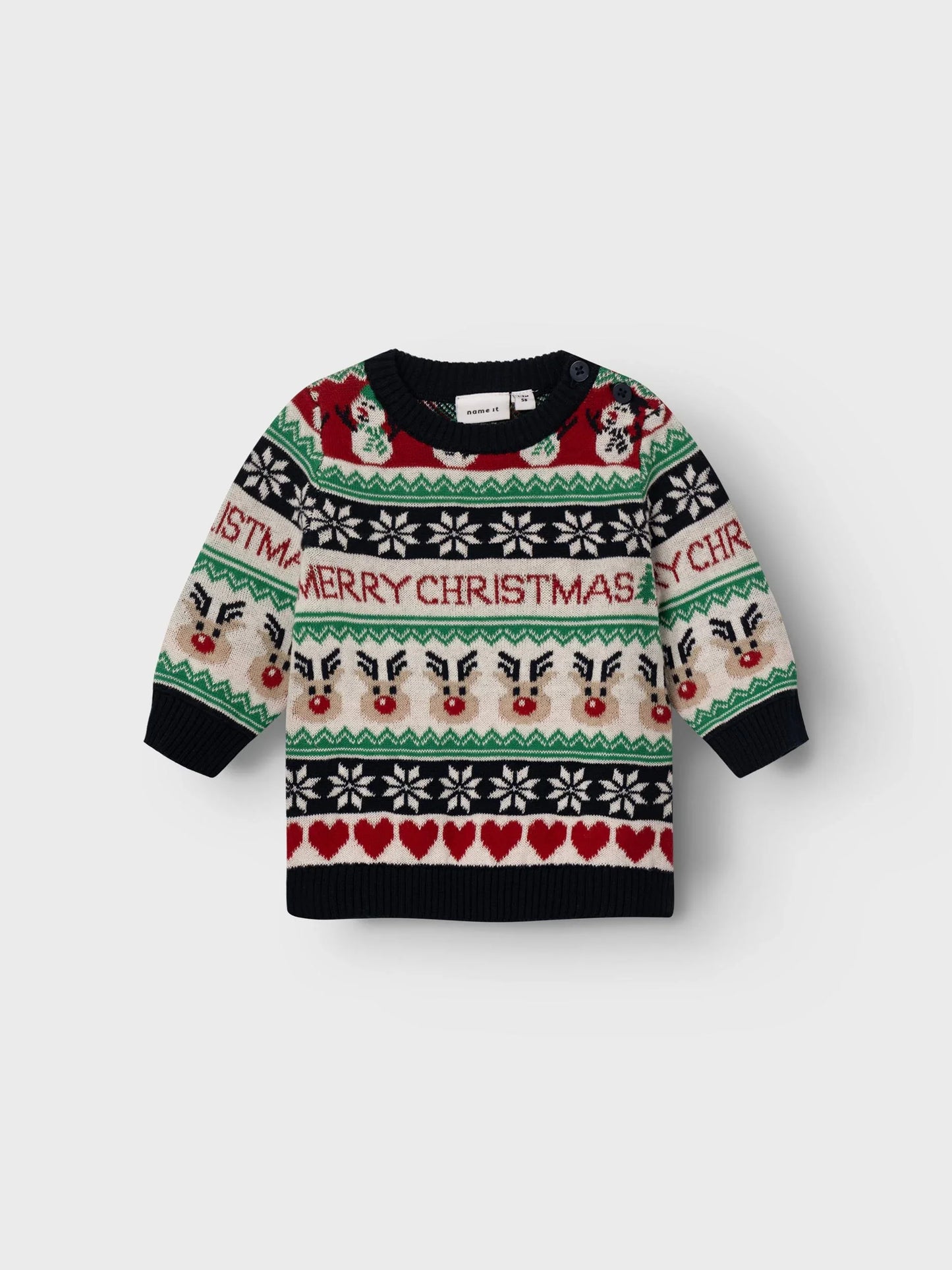 Name it Weihnachtsstrickpullover aus Baumwolle