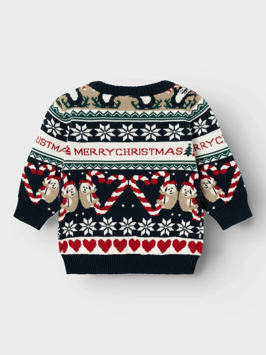 Name it Weihnachts-Strickpullover aus Baumwolle