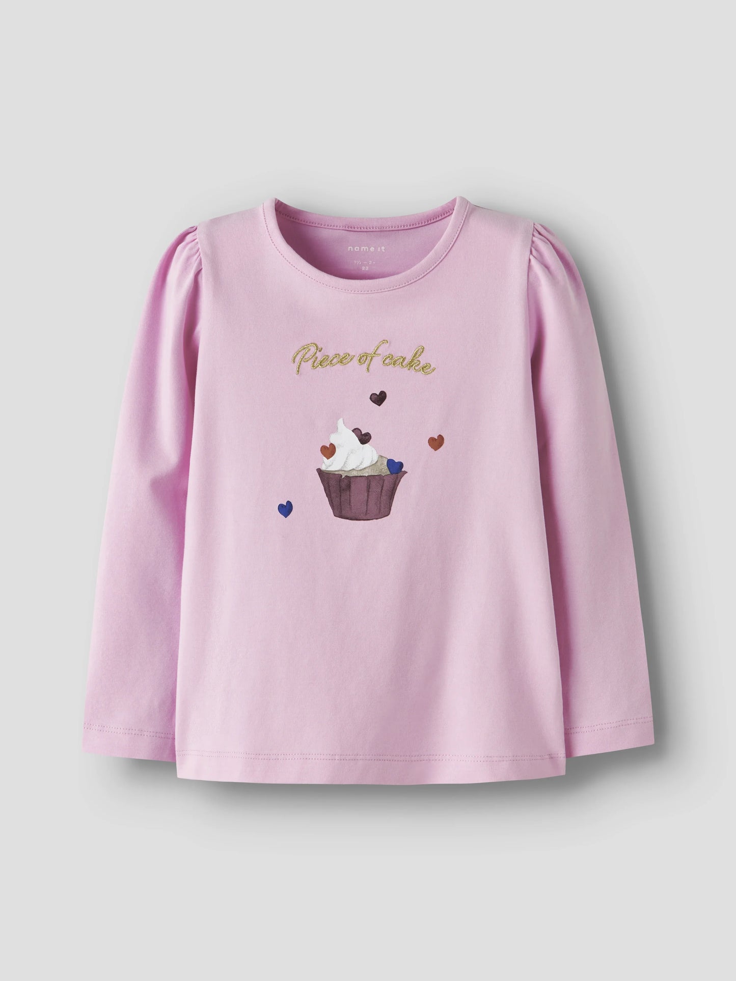 Name it Langarmshirt mit Cupcake-Print
