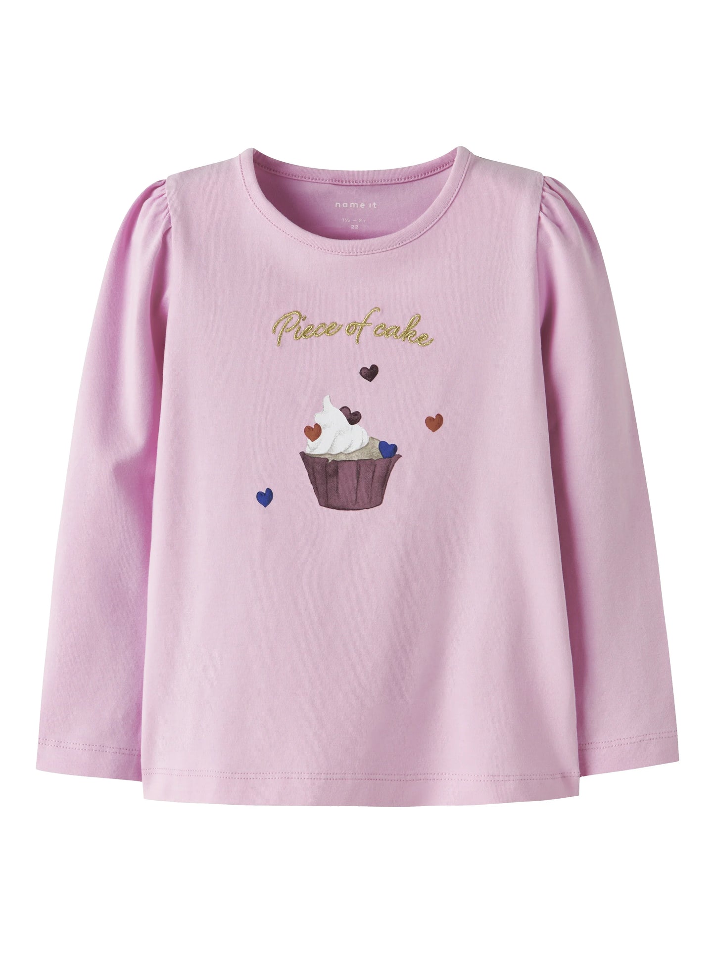 Name it Langarmshirt mit Cupcake-Print