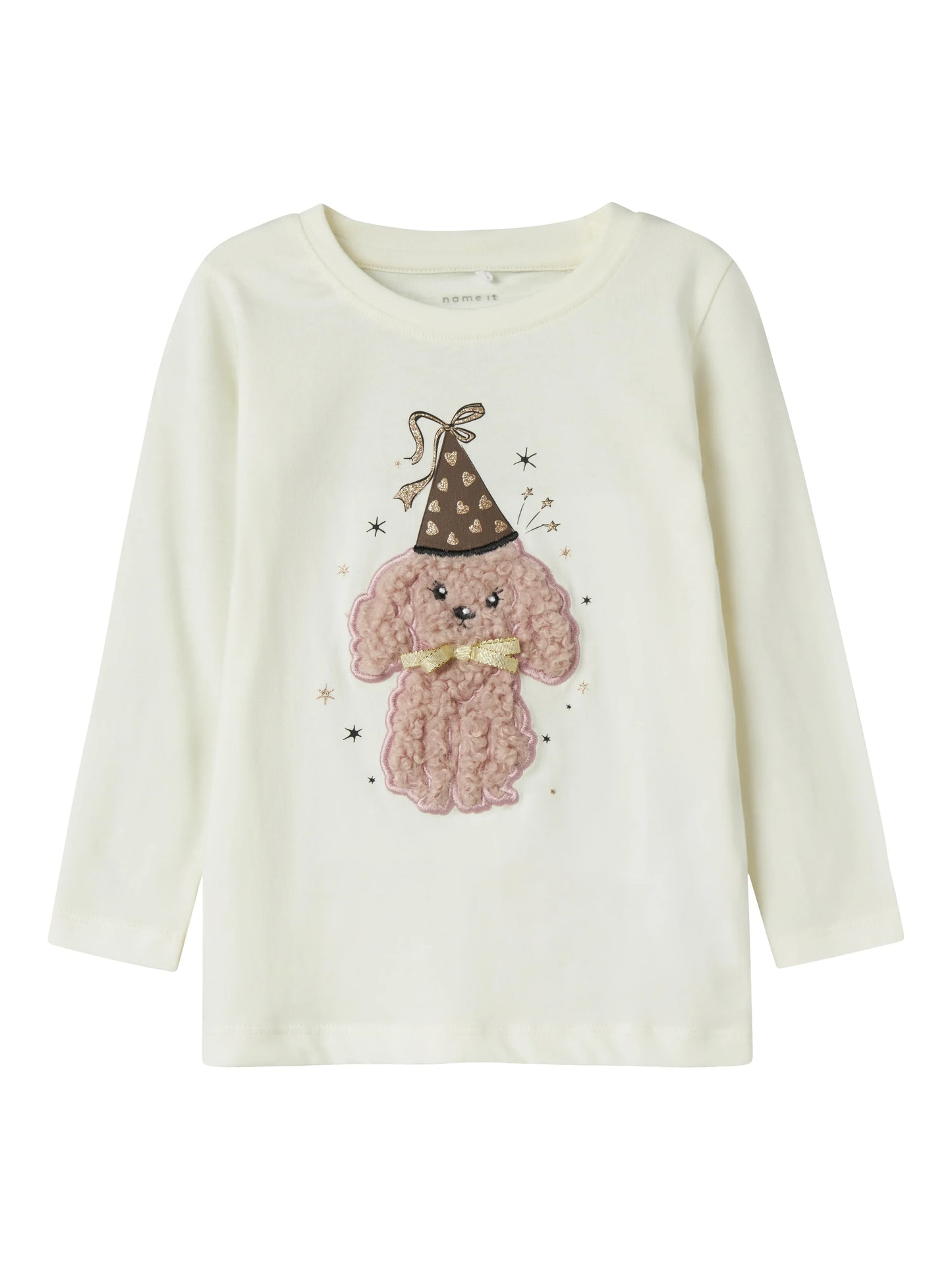 Name it Langarmshirt mit 3D-Hundeprint