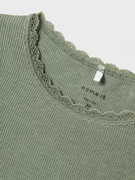 Name it Langarmshirt gerippt