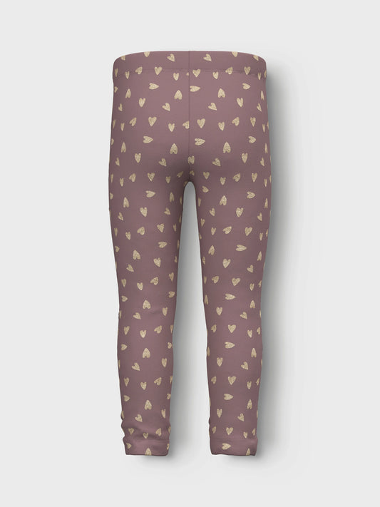 Name it Sweatleggings mit Glitzerherzen