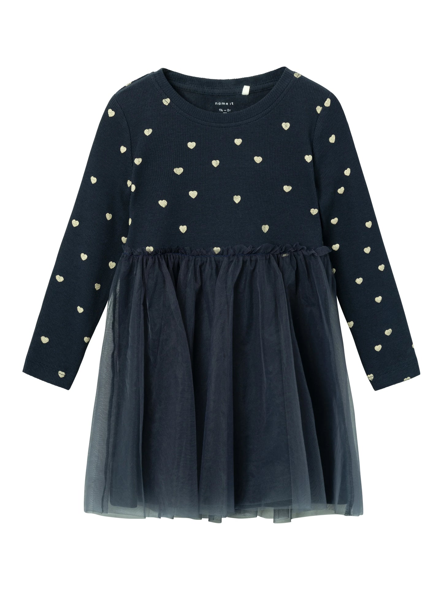 Name it Kleid mit Glitzerprint und Tüllrock