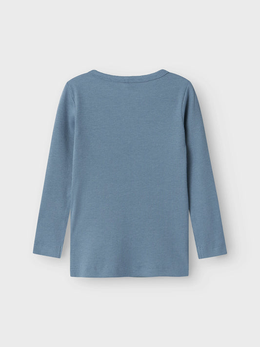 Name it Langarmshirt Basic gerippt