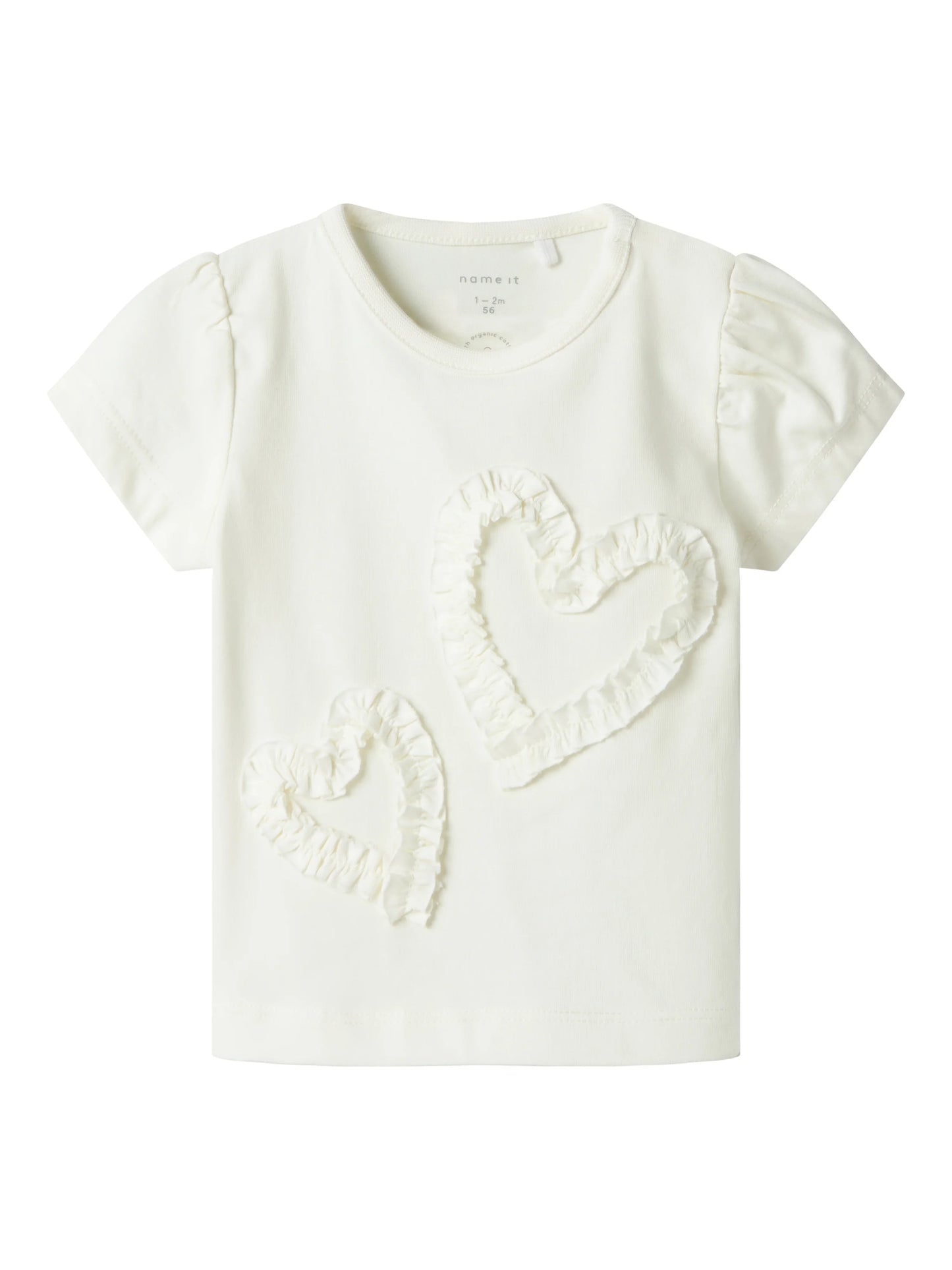 Name it T-Shirt mit Herzen aus Bio-Baumwolle
