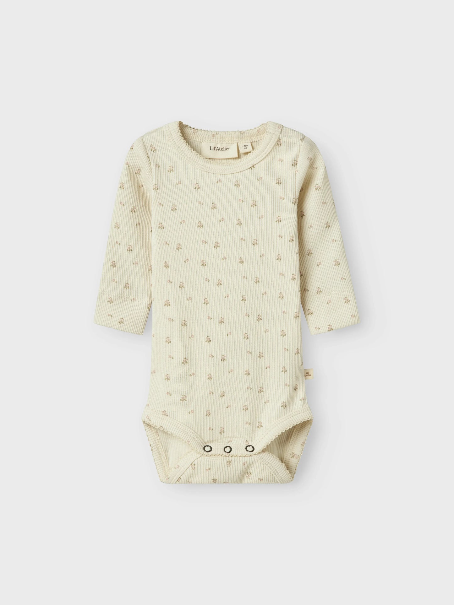 Lil'Atelier Body Langarm mit Blümchen