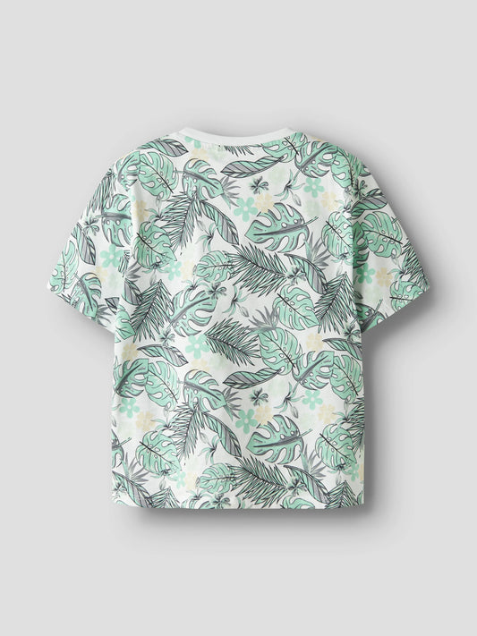 Name it T-Shirt mit Blätterprint