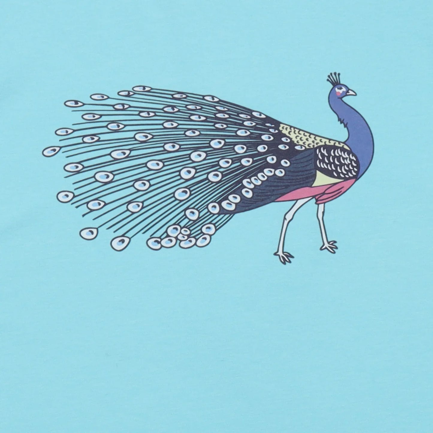 Walkiddy T-Shirt Fancy Peacocks GOTS