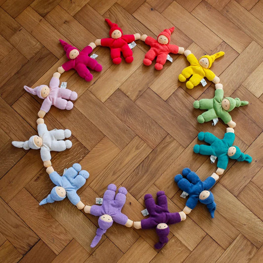 Nanchen Puppe Pimpel in Orangerot