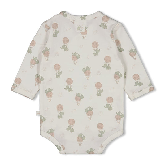 Feetje Wickelbody AOP 'Elephant'