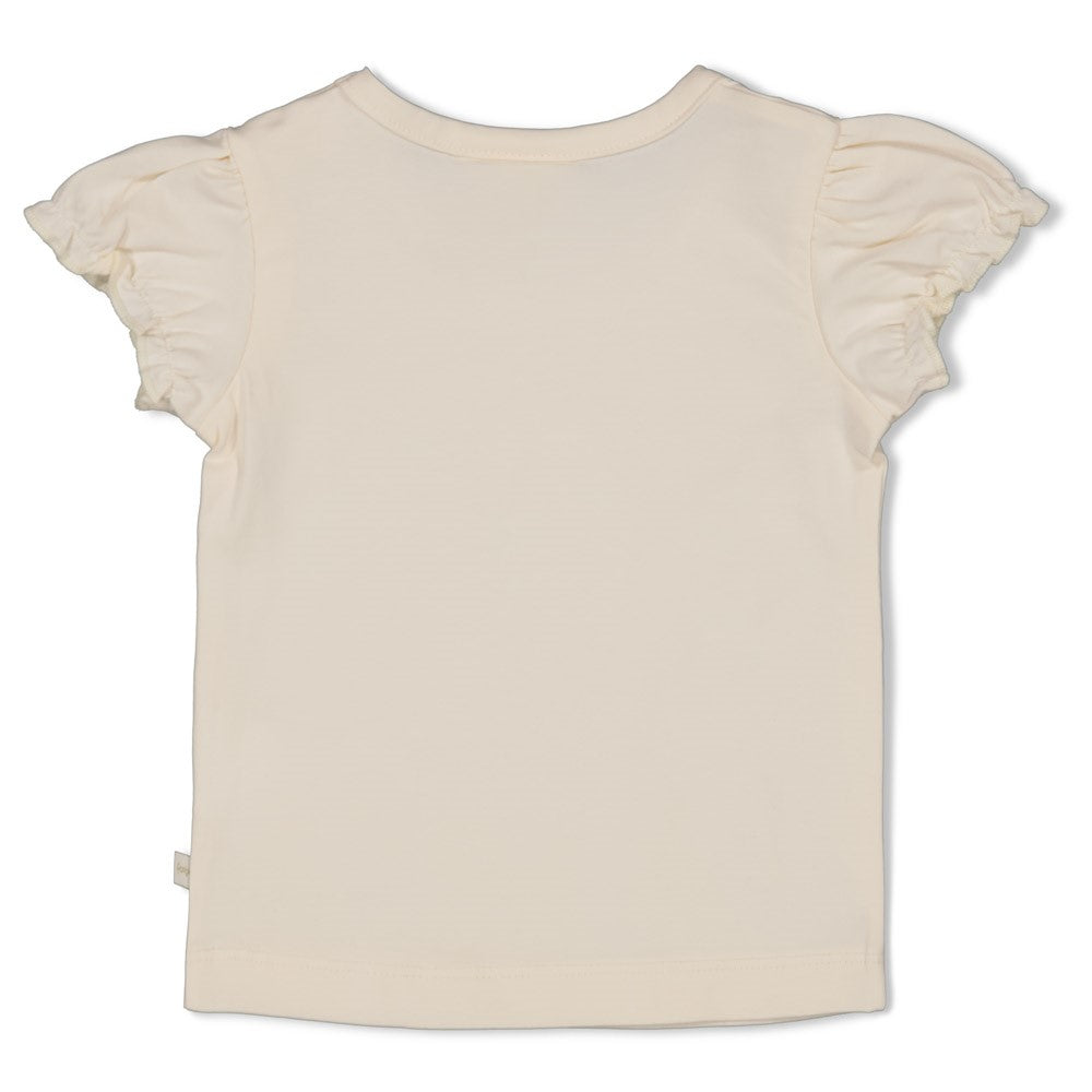 Feetje T-Shirt mit Häkelblume - Let Your Dreams Blossom