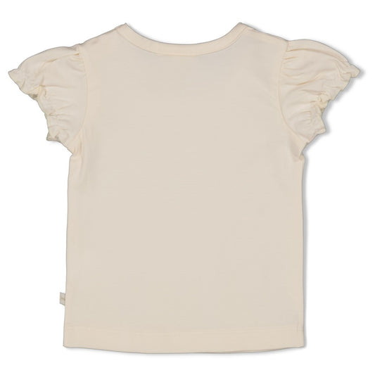 Feetje T-Shirt mit Häkelblume - Let Your Dreams Blossom