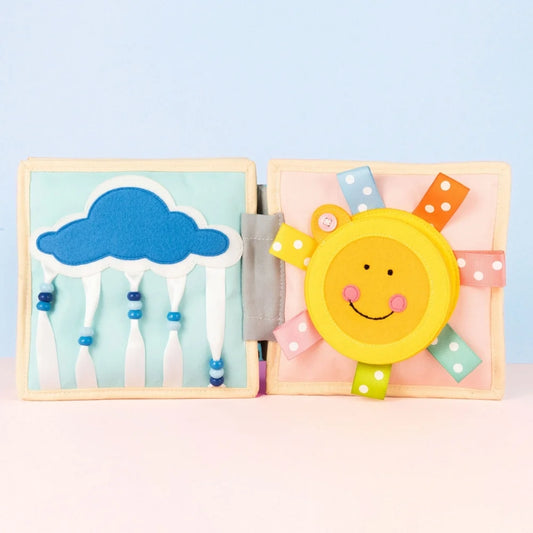 Jolly Designs Quiet Book Happy Sheep – Fühlbuch für alle Sinne ab 4 Monaten (ohne lose Teile)