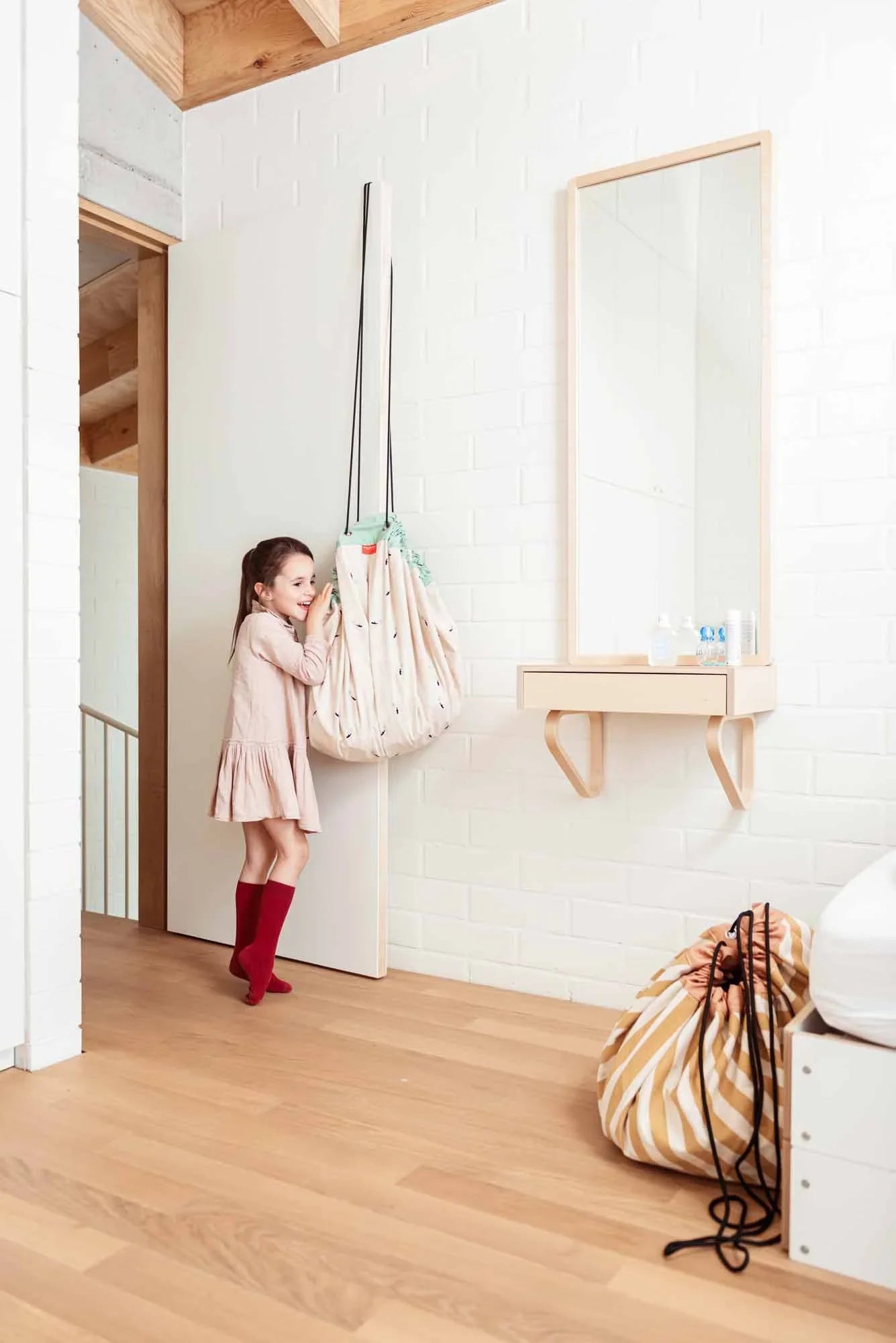 Play & Go Spielzeugsack gestreift