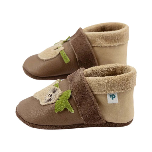 Pantolinos Lederschuhe mit Faultier