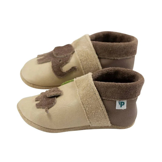 Pantolinos Lederschuhe mit Elefanten