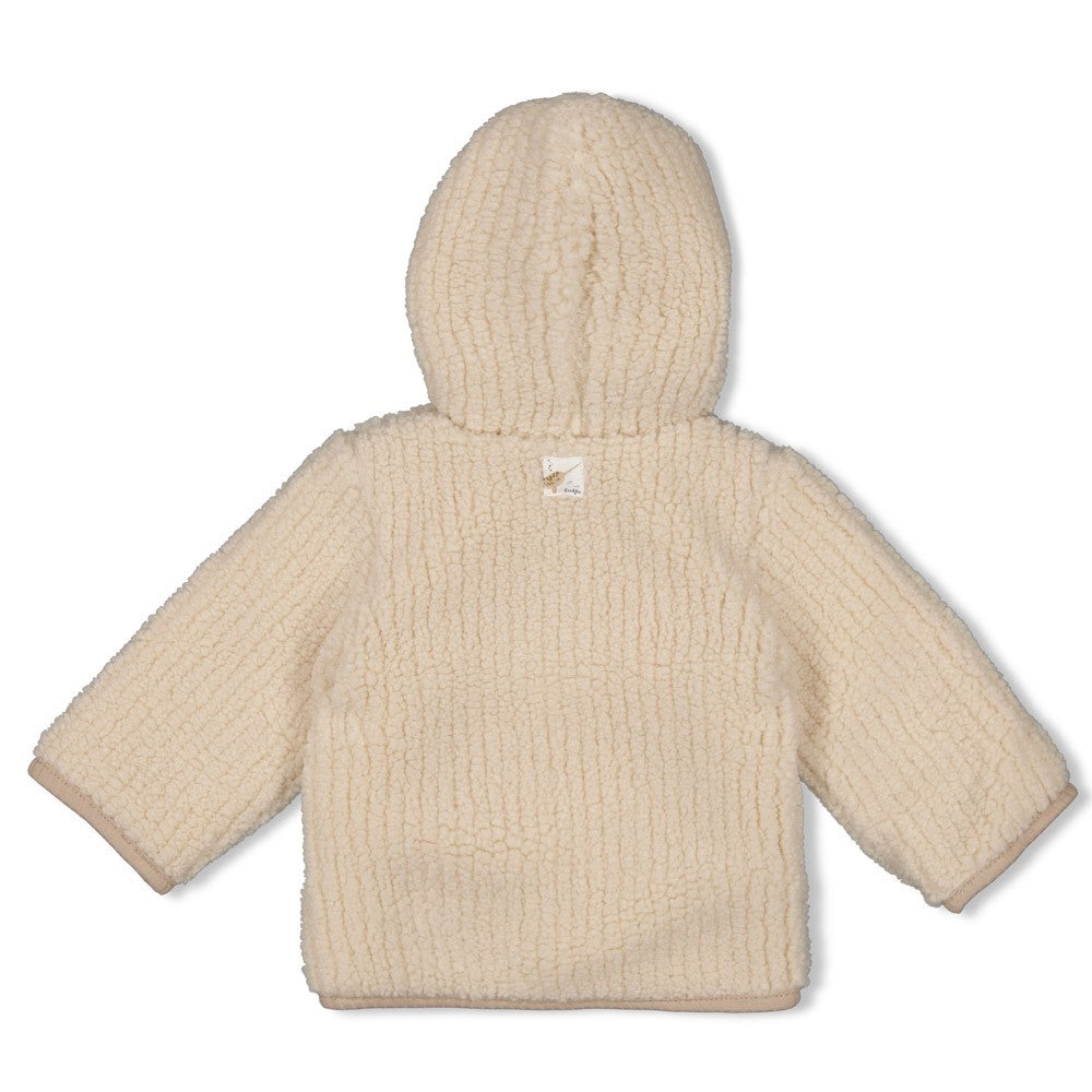 Feetje Bouclé Wendejacke mit Kapuze - Narwal