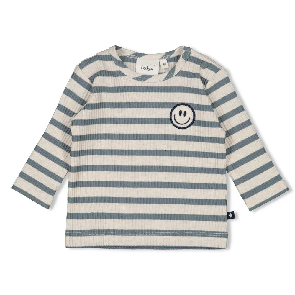 Feetje Geripptes Langarmshirt Ringel "Let's Go"