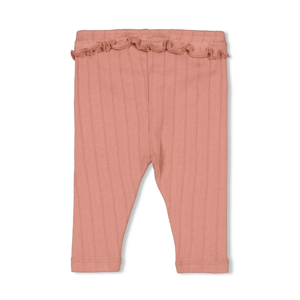 Feetje Gerippte Legging Pointelle - Woodland Bloom