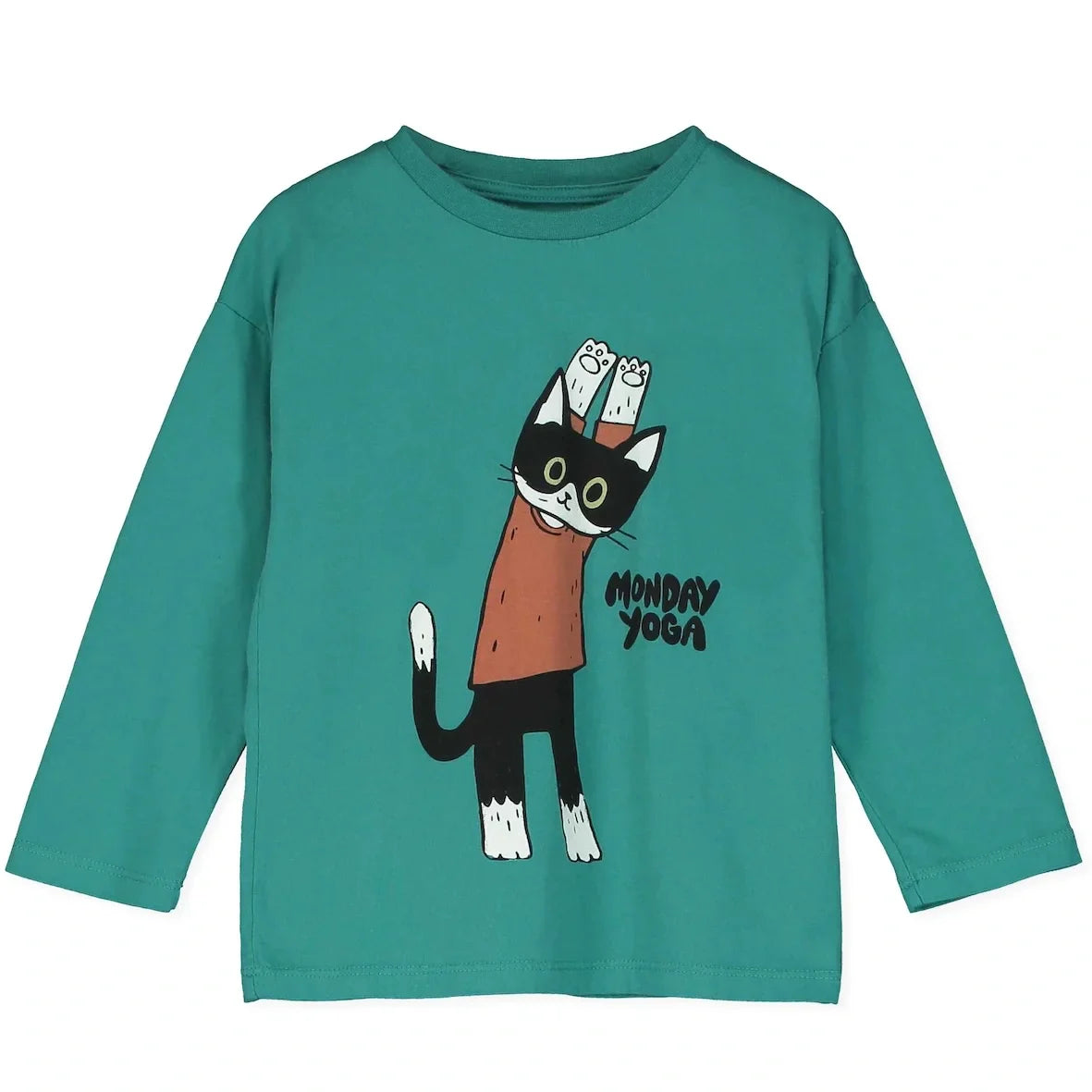 Lötiekids Langarmshirt Monday Yoga Green