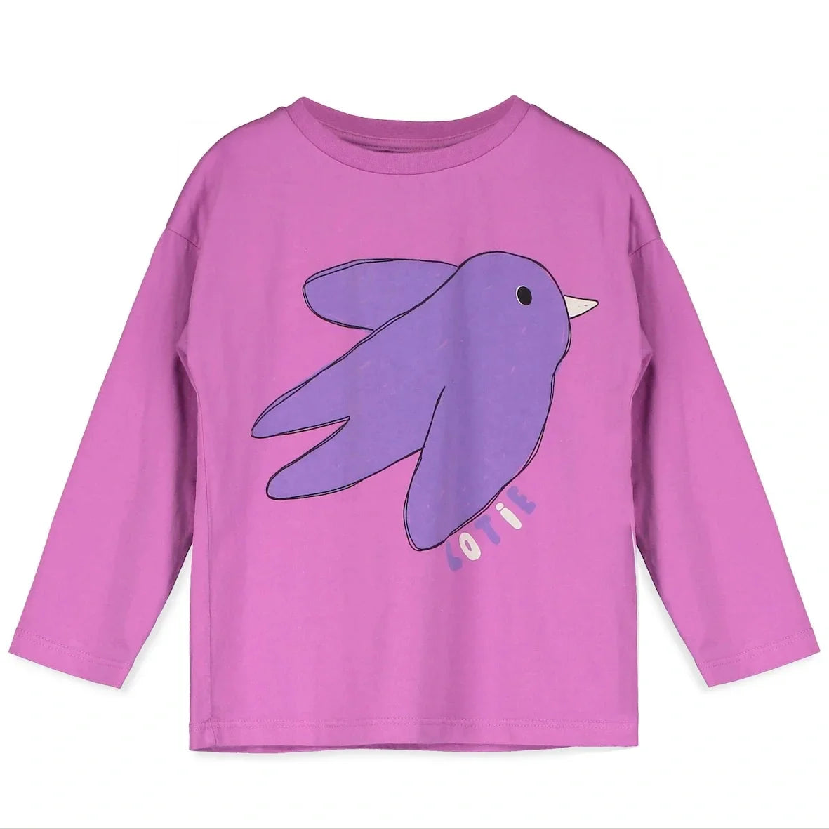 Lötiekids Langarmshirt Flying Bird Fucsia