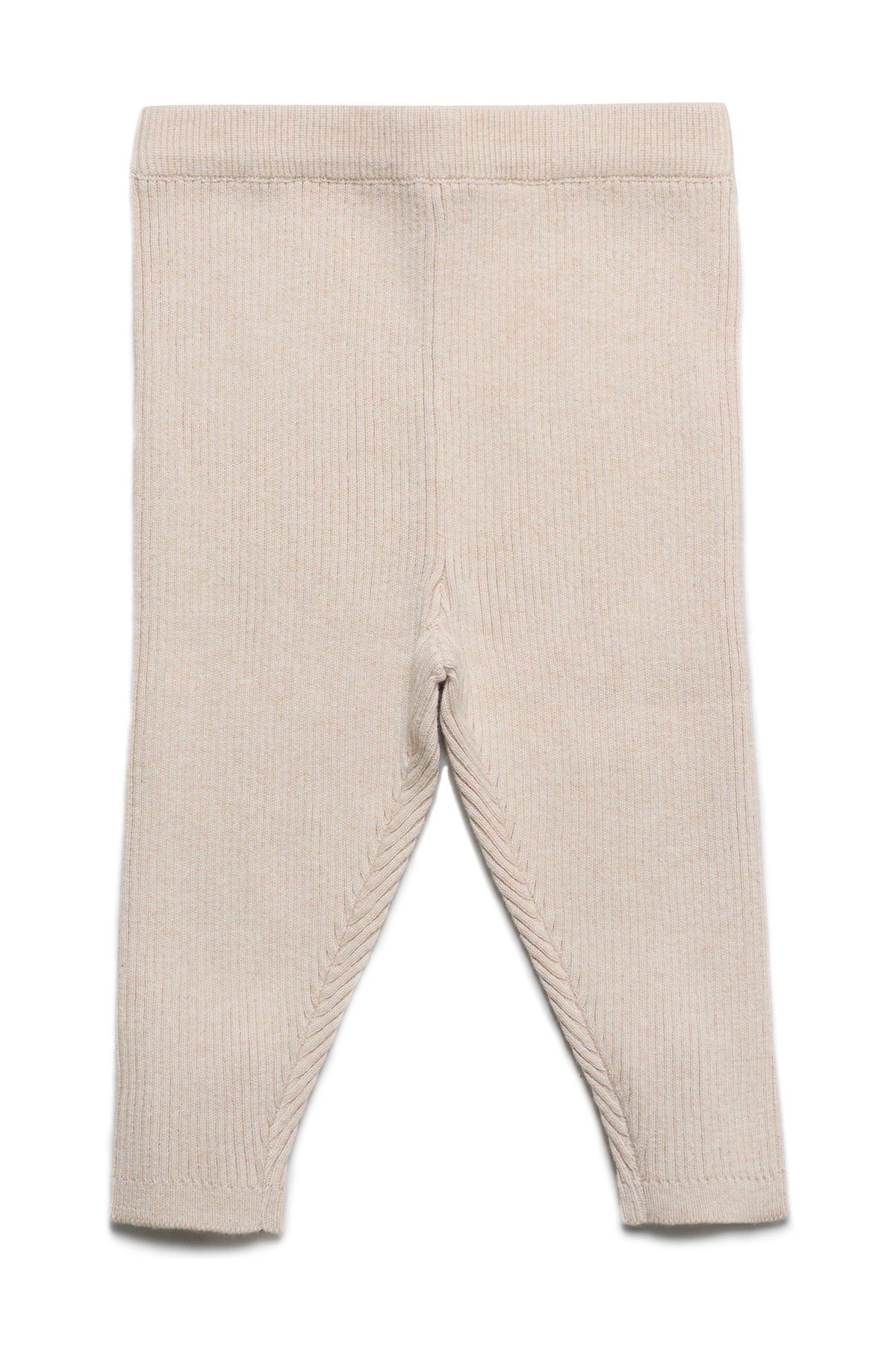 Puri Strickleggings Rippenstrick Natur GOTS