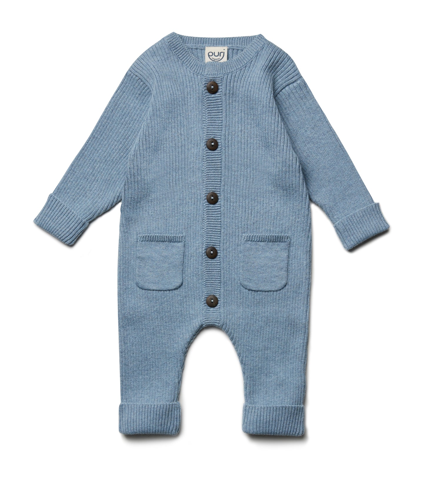 Puri Overall Rippstrick mit Schurwolle