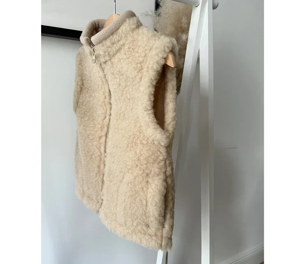 Alwero Weste aus Wolle "WALKES" Junior, BEIGE