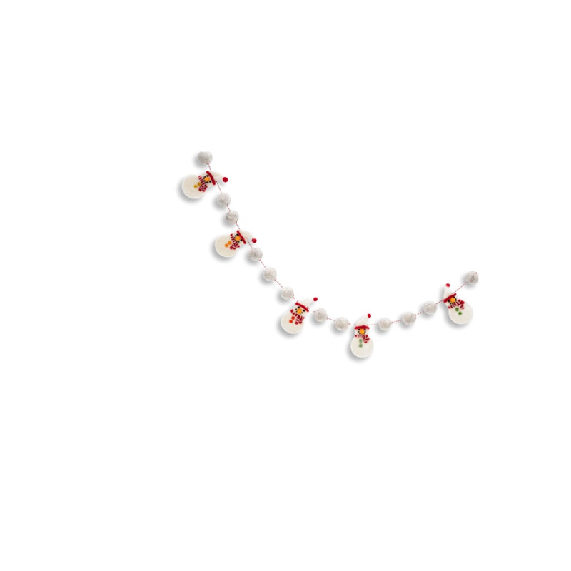 Frida Feeling Filz Girlande Schneemänner