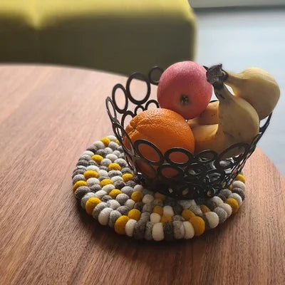 Filz Untersetzer Rund dünne Kugeln