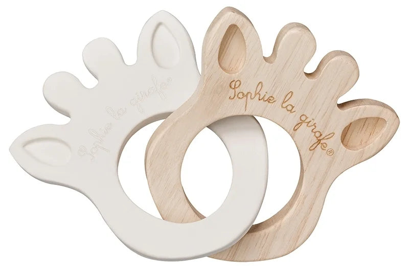 Sophie la girafe® So'Pure - Greifling/Beißring Silhouette / Naturkautschuk + Kautschukbaumholz