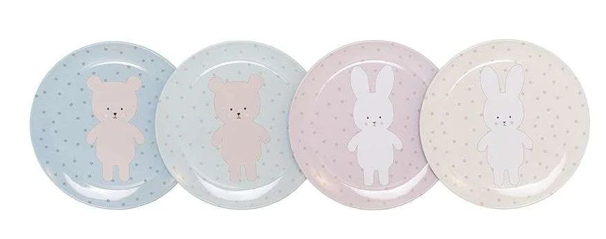 Jabadabado Spielset Teeservice Teddy & Bunny / Zinn
