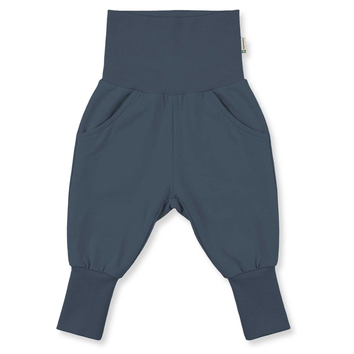 Maxomorra Nabelbundhose Blau GOTS