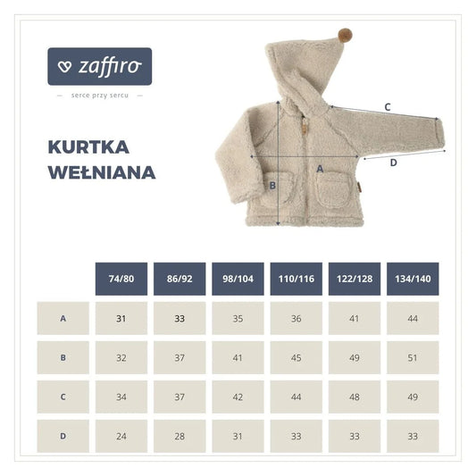 Zaffiro Jacke aus Schafwolle