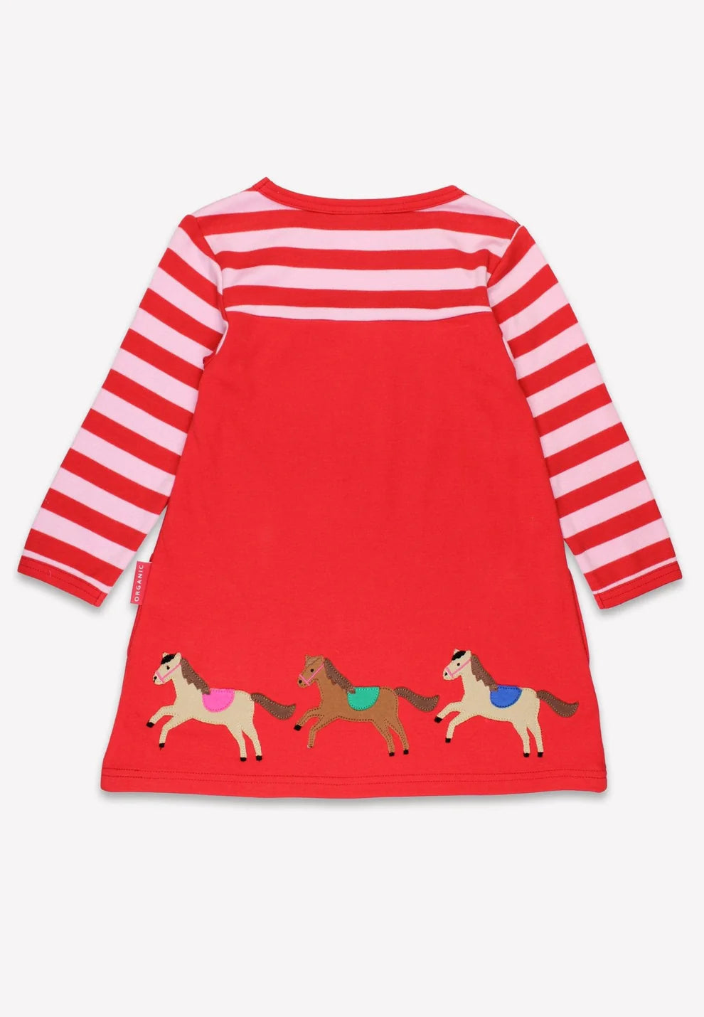 Toby Tiger Kleid Langarm mit Pfederapplikation GOTS