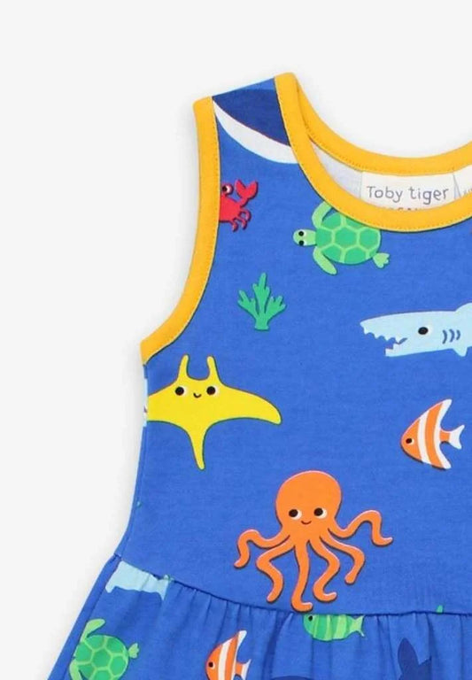 Toby Tiger Sommerkleid mit Meerestierenprint GOTS