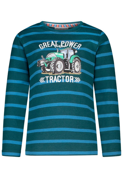 Salt and Pepper Lanarmshirt Traktor gestreift
